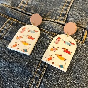 Cute Dachshund Dog Earrings🐾